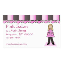 Tarjeta de visita del salón de pelo