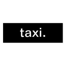 Tarjeta de visita del taxi