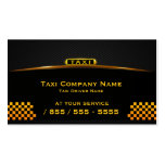 Tarjeta de visita del taxista de Cab Company