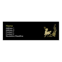Tarjeta de visita del unicornio 3