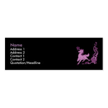 Tarjeta de visita del unicornio 4