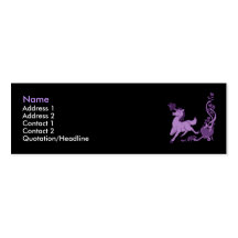 Tarjeta de visita del unicornio 5