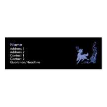 Tarjeta de visita del unicornio 6