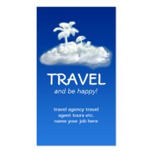 tarjeta de visita del viaje