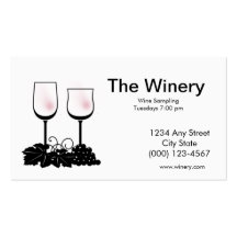 Tarjeta de visita del vino