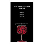 Tarjeta de visita del vino