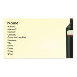 Tarjeta de visita del vino
