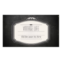 Tarjeta de visita del vintage