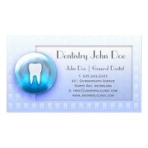 Tarjeta de visita dental de la burbuja blanca de l