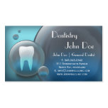 Tarjeta de visita dental de la burbuja blanca eleg