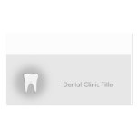 Tarjeta de visita dental de la clínica