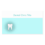 Tarjeta de visita dental de la clínica