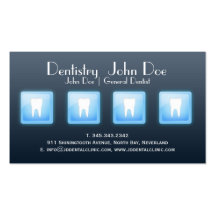 Tarjeta de visita dental del app de la burbuja bla