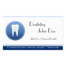 Tarjeta de visita dental del dentista blanco elega