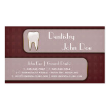Tarjeta de visita dental del dentista blanco elega