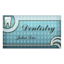 Tarjeta de visita dental del dentista blanco elega