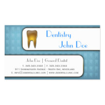 Tarjeta de visita dental del oro del dentista eleg