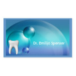 Tarjeta de visita dental elegante del arte