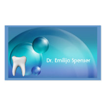 Tarjeta de visita dental elegante del arte
