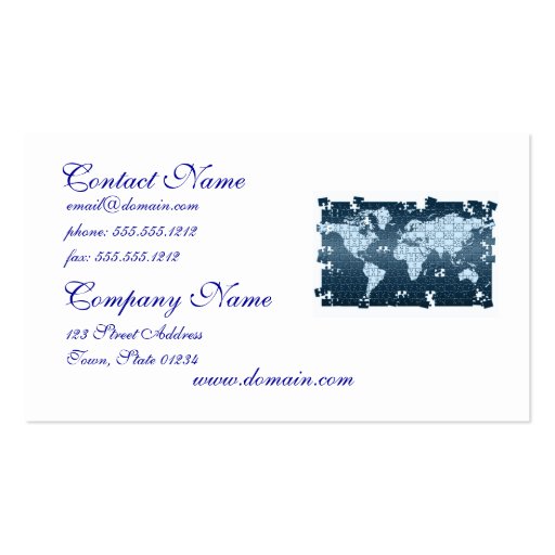 Tarjeta de visita desconcertada
