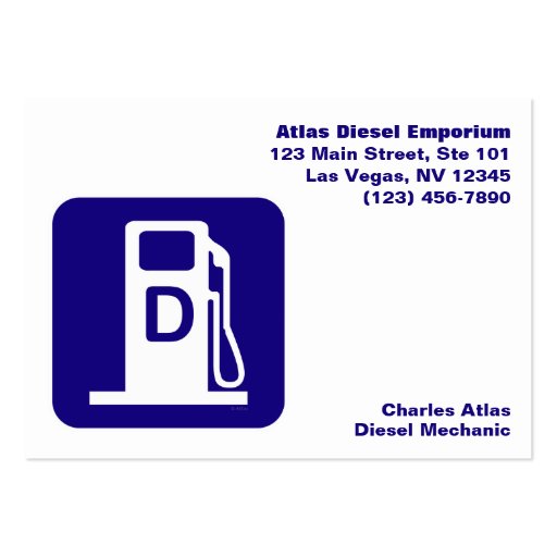 Tarjeta de visita diesel