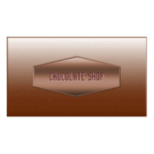 Tarjeta de visita dulce de la tienda del chocolate