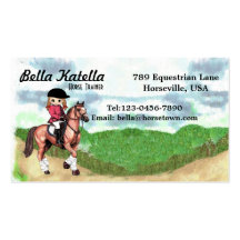 Tarjeta de visita ecuestre