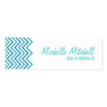 Tarjeta de visita el | Chevron |teal