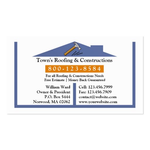 Tarjeta de visita el cubrir/de construcción