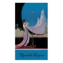 Tarjeta de visita elegante del ~ de Nouveau