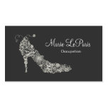 Tarjeta de visita elegante del ~ del zapato