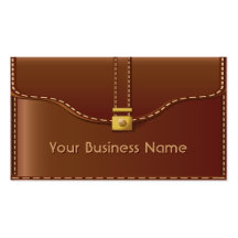 Tarjeta de visita elegante del estilo del bolso de