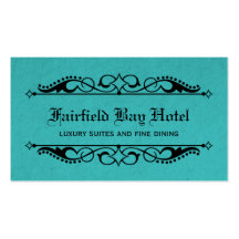 Tarjeta de visita elegante del Flourish, trullo