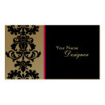 Tarjeta de visita elegante del oro