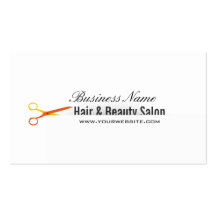 Tarjeta de visita elegante del pelo y de la bellez