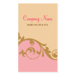 Tarjeta de visita elegante elegante (rosa)