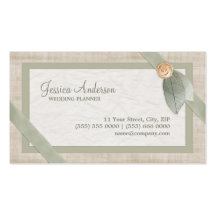 Tarjeta de visita en colores pastel del planificad