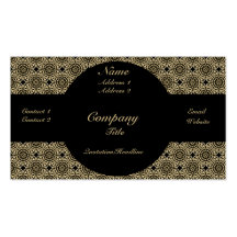 Tarjeta de visita enrrollada de la elegancia, oro