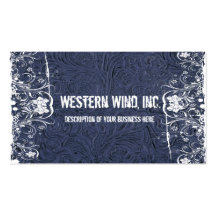 Tarjeta de visita equipada azul del cuero y del co