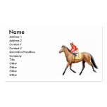 Tarjeta de visita excelente del caballo de raza