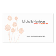 Tarjeta de visita EXTRAÑA de las FLORES