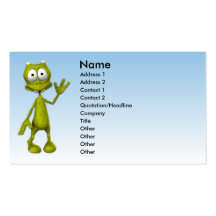 Tarjeta de visita extranjera de Toon