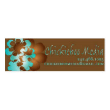 Tarjeta de visita floral