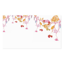 Tarjeta de visita floral