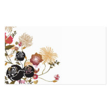Tarjeta de visita floral