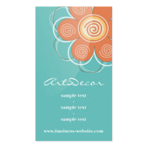 Tarjeta de visita floral de la decoración tarjetas de negocio