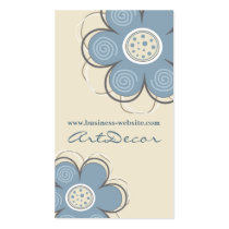 Tarjeta de visita floral de la decoración tarjetas de negocio