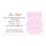 Tarjeta de visita floral de la elegancia del boda 