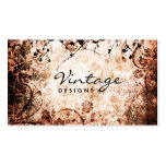 Tarjeta de visita floral del Grunge