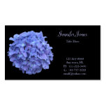 Tarjeta de visita floral del Hydrangea azul